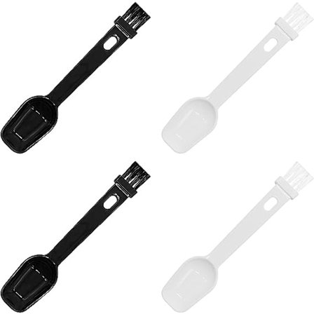 Kaffeske med Espresso Kværn Børst 4 STK 2 i 1 Børst til Rengøring af Espresso Maskiner & Opskøvning af Tepulver, Kaffeværktøj til Barista Hjem Køkken