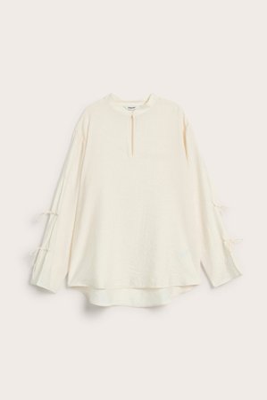 Kappahl | Bluse med knytedetaljer | Offwhite