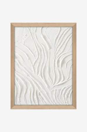 Malerifabrikken - White Dune / 30x40 Cm / Egetræsramme - Hvid - Billeder - Fra Homeroom