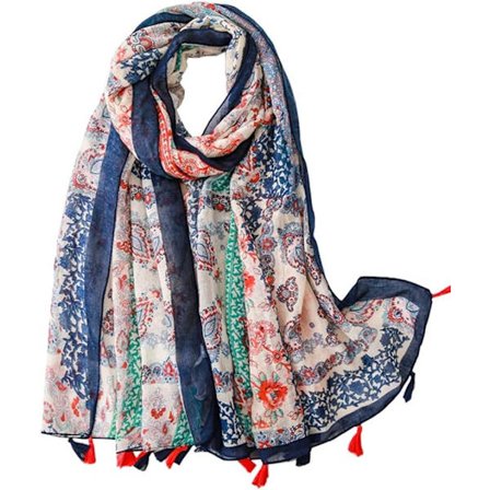 Dam Schal Lång Stor Sjal Elegant Lätt Vikt Scarves Mjuk Wa