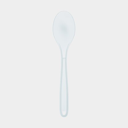 Muovilusikka Nordiska Plast ECO, läpinäkyvä, 18 cm, 4-pack