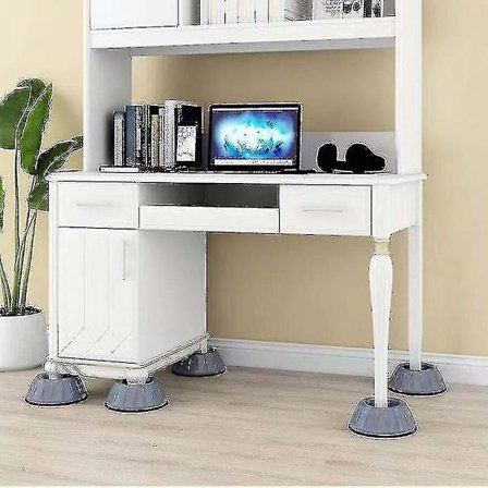 4 stk. Anti-vibrationsfødder til vaskemaskine Anti-vibrationsmåtte Gummimåtte Tørretumbler Universal fastgjort skridsikker pude Dæmpningsrulle