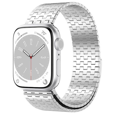 Metallarmband med magnet till Apple Watch 38 / 40 / 41mm - Silv