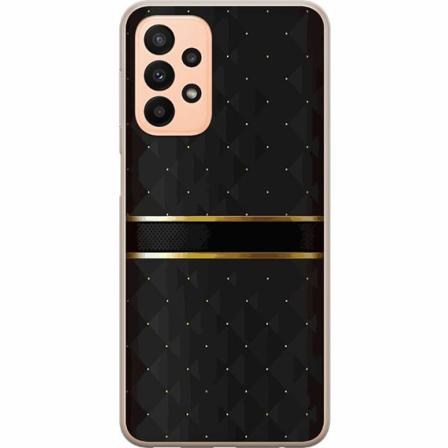 Samsung Galaxy A23 Genomskinligt Skal Golden Stripes