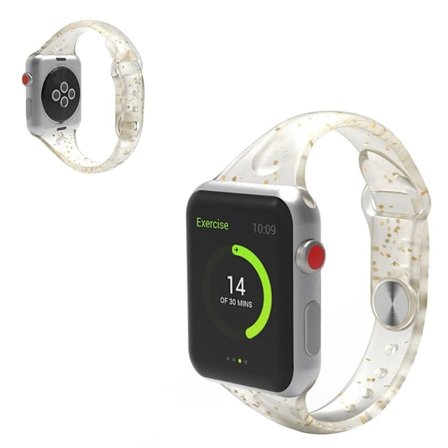 Apple Watch Series 5 / 4 44mm exquisite silicone watch band - Gold