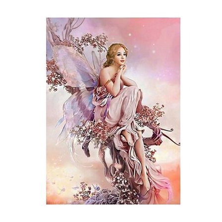 Sommerfugl Engel Rammeløse Rhinestones Billeder Etnisk Stil Håndlavet