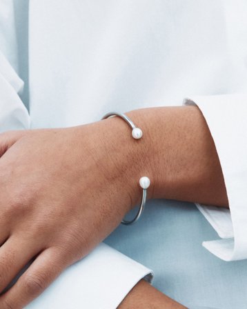 Edblad Lilian Bangle Steel Silverfärgad Smycken Tjej - Kids Brand Store