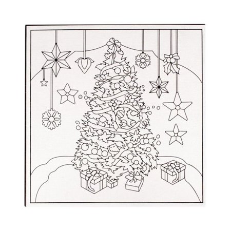 Färgläggnings- eller målningskartong Gran 20 cm