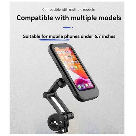 Universal Motorcykel Telefonholder, Vandtæt og Justerbar