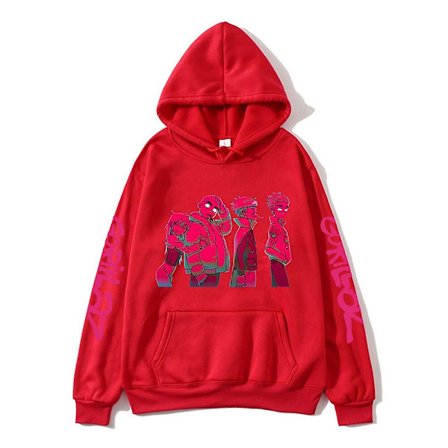 Gorillaz Album Print Luvtröja for menn Musikkband Genser Langærmet Cracker Island Klær Unisex Streetwear Kpop Høsttopp W