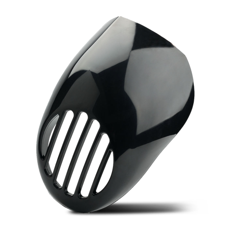 Osłona Reflektora Warrior CustomAcces 260x350x150 mm Czarna - Harley Davidson XL 883 L Sportster Low 2004-2010