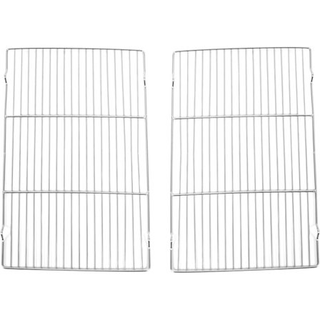 Bagegitter Sæt af 2 Kogegitter, Ristning og Tørring Gitter til Rister, Rektangel 45X29Cm, Ovn og Opvaskemaskine Sikker