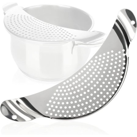 Rustfrit stål halv-måne si - Dørslag til skåle, gryder og pander - Opvaskemaskine sikker pastasig