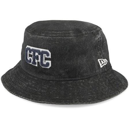 New Era - Chelsea Collegiate Black Bucket Bucket Black Hat - Football @ Hatstore