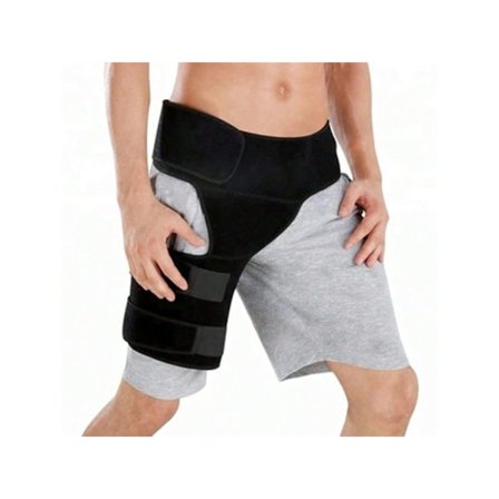 Justerbar lyskestøttebandasje, lårkompresjon for sport og fitness