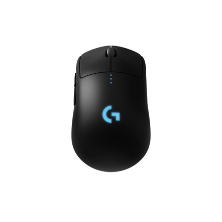 Logitech Gaming Mouse G Pro - Mus - høyre- og venstrehåndet - optisk - trådløs - LIGHTSPEED - USB trådløs mottaker