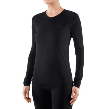 Falke Women's Long Sleeved Shirt Warm Women base layer tops Black L