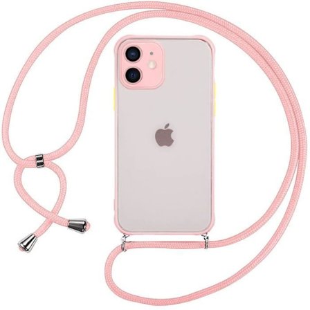 Beskyttelsescover - PROSHOP - til iPhone 11 - Hårdt - Lyserød - Med Snor