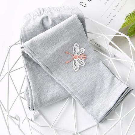 Barn Flickor Skinny Byxor Slimbyxor Casual Bottoms Leggings Light Grey 7-8t