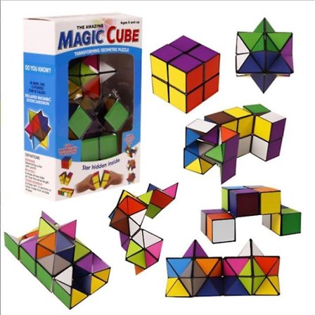 Kreativ DIY 2 i 1 Yoshimoto Neo Cube Magisk Terning Legetøj Stress Relief Spil Til Børn Mænd Kvinder Infinity Cube Gaveidé Bedst Sælger