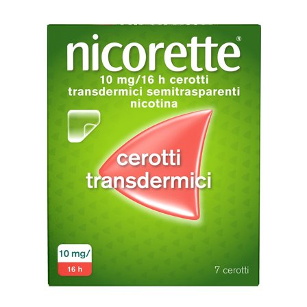 Nicorette 7 Cerotti Transdermici 10 mg Smettere di Fumare