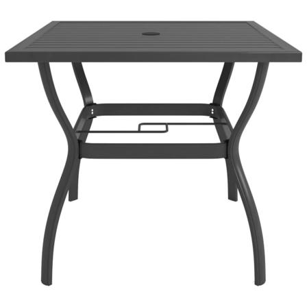 Vidaxl Trädgårdsbord Antracit 81,5x81,5x72 Cm Stål Antracit