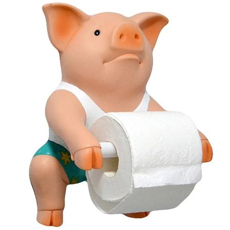 IC Pig Style Toalettpappershållare Stansfri Hand Tissue Box Househ