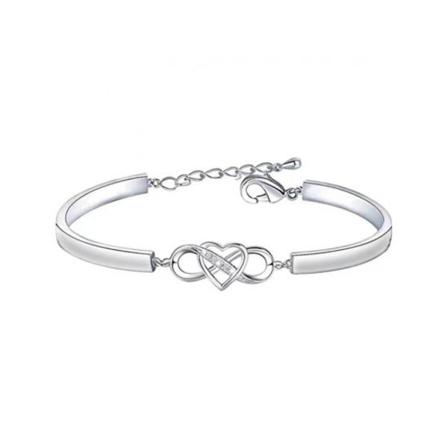 Vävypojan lahjarannekoru: Infinity Love Heart -rannekoru vävypoika-Xinille
