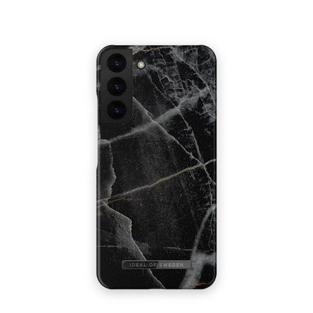 Printed Case Galaxy S22 Plus Black Thunder Marble