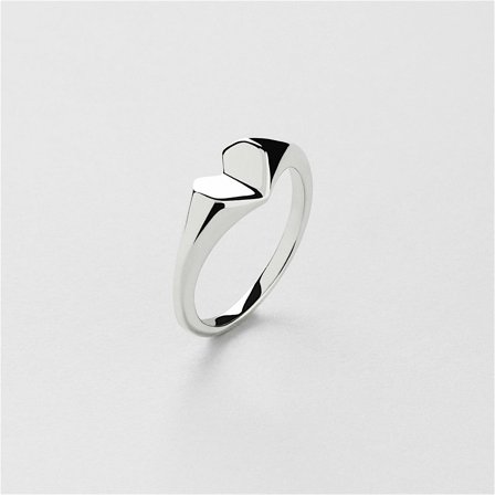 Spike Heart Ring - Sterlingsilber