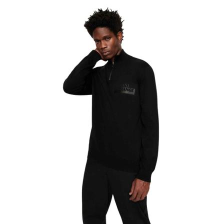 Armani Exchange Zip-Sweater Sort, Herre