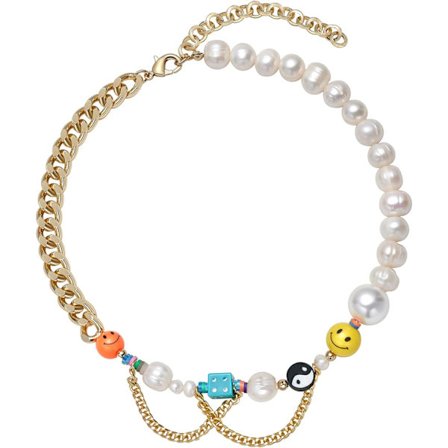 Halsband Smiley Face Pärlkedja Halsband