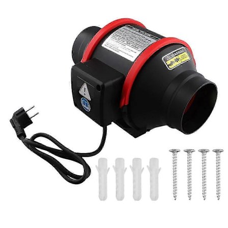 Eksosventilator 100mm Hastighetskontroll Blandet Strømning Inline Vifte Høyhastighets Eksosvifte For Ventiler Vvs Systemdeler Eu Plugg