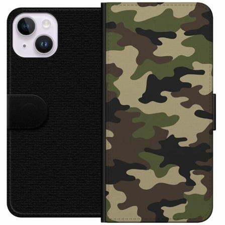 Apple Iphone 14 Plus Plånboksfodral Woodland Camo