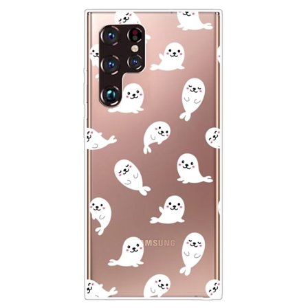 Deco Samsung Galaxy S22 Ultra Etui - Delfiner