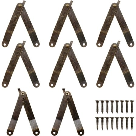 8 kpl Antiikki Tukihingejä, Joustavia Tukihingejä, Hinge Bu