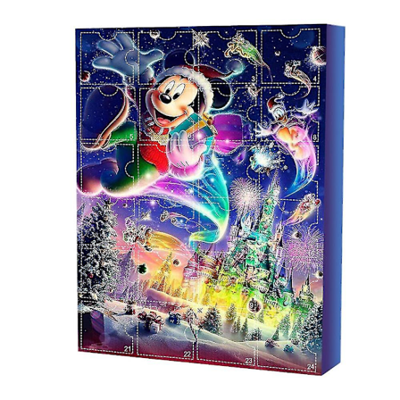 2023 Joulukalenteri Mickey Minnie Hahmot Nuket Lelut Xmas 24 Päivän Countdown Kalenterit Yllätys Laatikko Festivaali Lahja Lapsille Aikuisille (FMY)