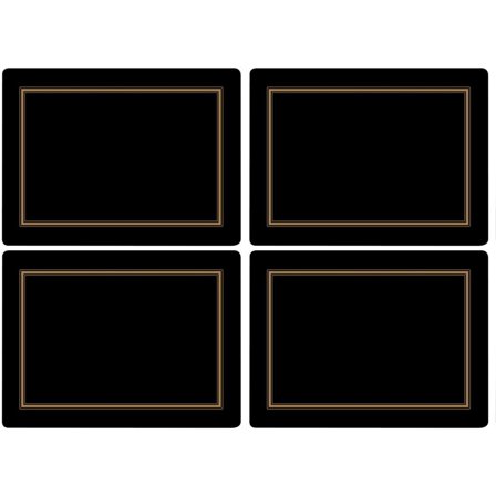 Pimpernel Classic Underlag Svart 4 stk