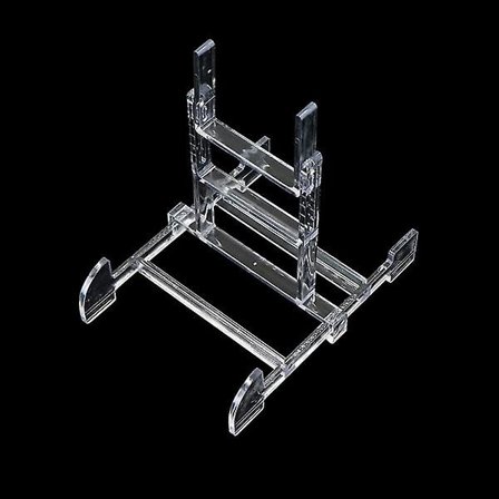 Akrylplatta Display - Justerbart Plastplatta Displayställ för Samlarplattor, Skålar, Böcker, Tallrikar, Foto, 8 Stycken