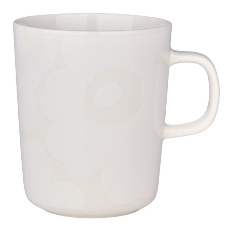 Marimekko OIVA Unikko mugg 2,5 dl, off white | Dukning & Servering > Muggar & Koppar > Kopp | Bagaren och Kocken