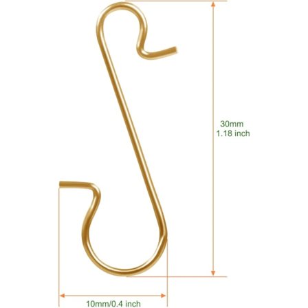 *500 stk. kroge til julekugler, juletræskrog, ophæng*