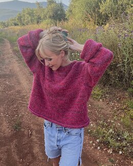 Sweater Øyunn Rosa - Du Store Alpakka