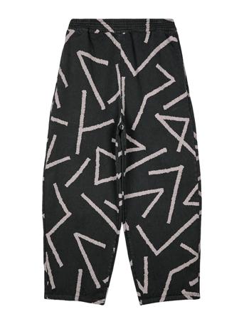 Lines All Over Barrel Pants Trousers Capri Trousers Grå Bobo Choses*Betinget Tilbud