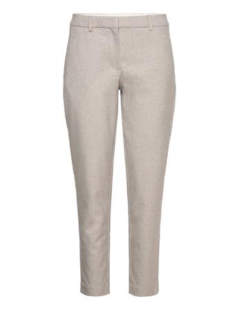 Kylie Crop 438 Taupe Melange Slimfit Bukser Grå FIVEUNITS
