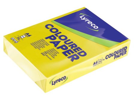 Lyreco Kopieringspapper A4 80g ohålat solgult 500/fp - Lyreco - Kontorspapper - Specialpapper - Färgat - A4