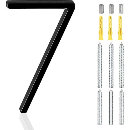 5,6" talon numerot moderni kelluva katu kotiosoite numero alumiini harjattu