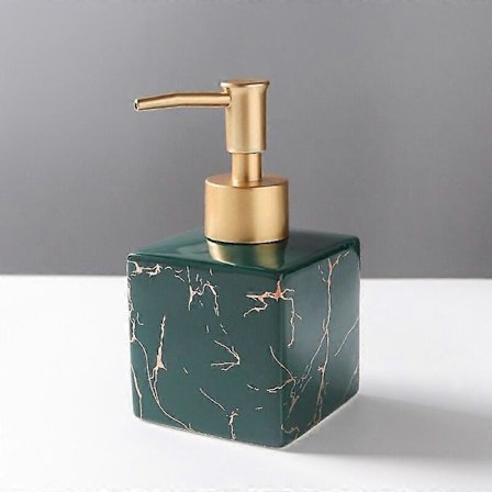 Flytande Tvålpumpar Marmorerad Keramik Manuell Tvåldispenser Lotion Schampo Flaska Aromaterapiflaska Badrumstillbehör