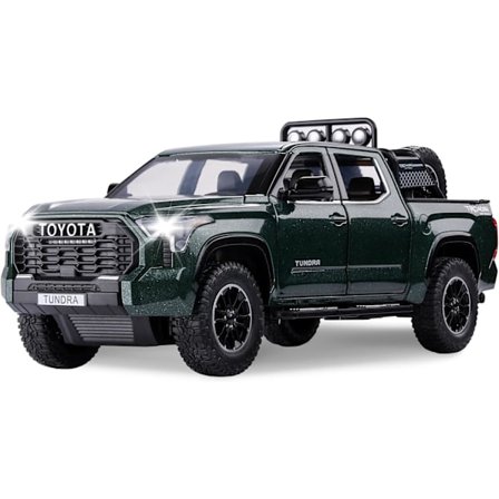 Tundra lastebil leker terreng pickup leketøy lastebiler i støpt metall store lastebiler med lys og lyd trekk tilbake modellbiler bursdagsgave til barn