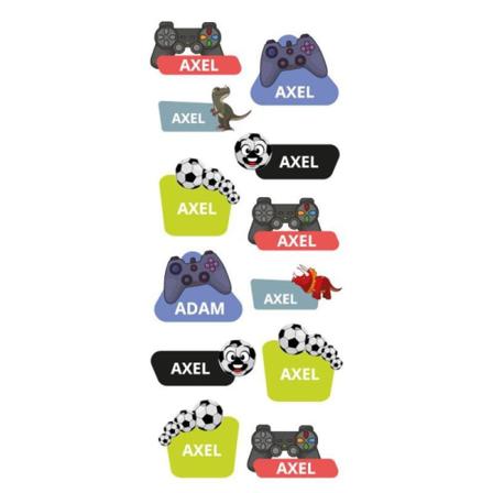 Namnstickers Axel - Tinka