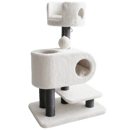 Selected by ZOO - Klorebrett Ararat, 70x48x109cm, Off white - Katt - Kloretre og kloremøbler - Kloremøbler og kloretønner - ZOO.no